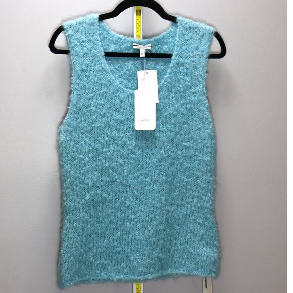Escada Tops - Escada Sport Boucle Knit Sleeveless Top Blue NWT Size M
